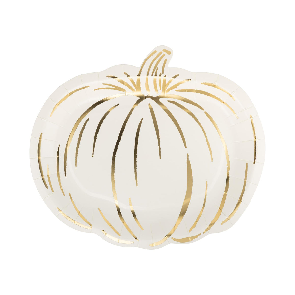 Cream Pumpkin Shaped Plate