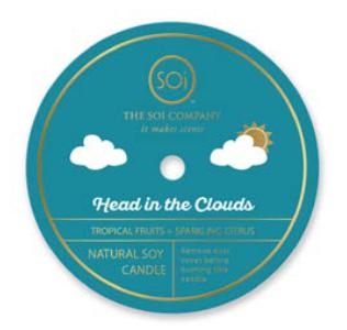 Head in the clouds Icon 12oz Candle - The Preppy Bunny