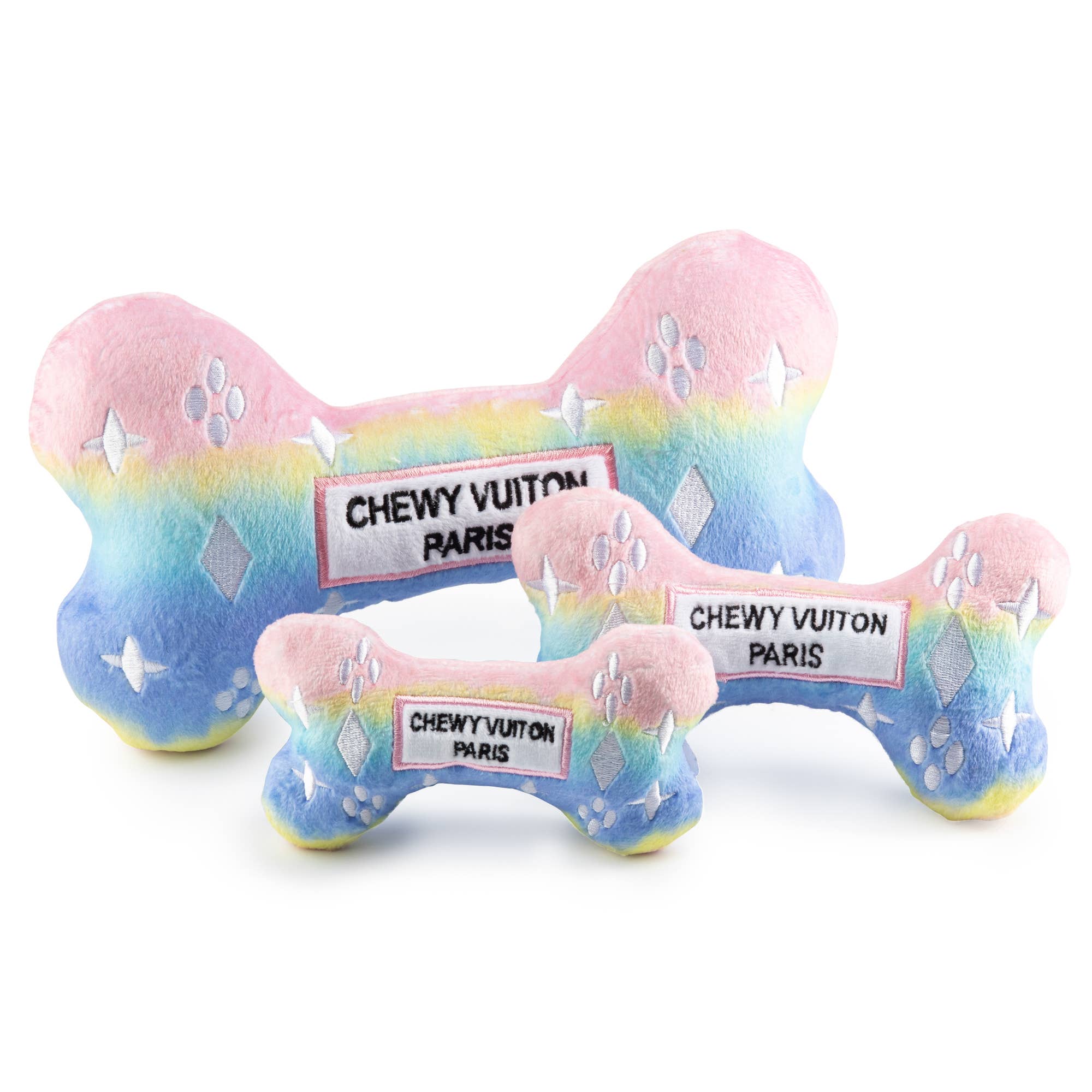 Pink Ombre'Chewy Vuiton Squeaker Dog Toy - The Preppy Bunny
