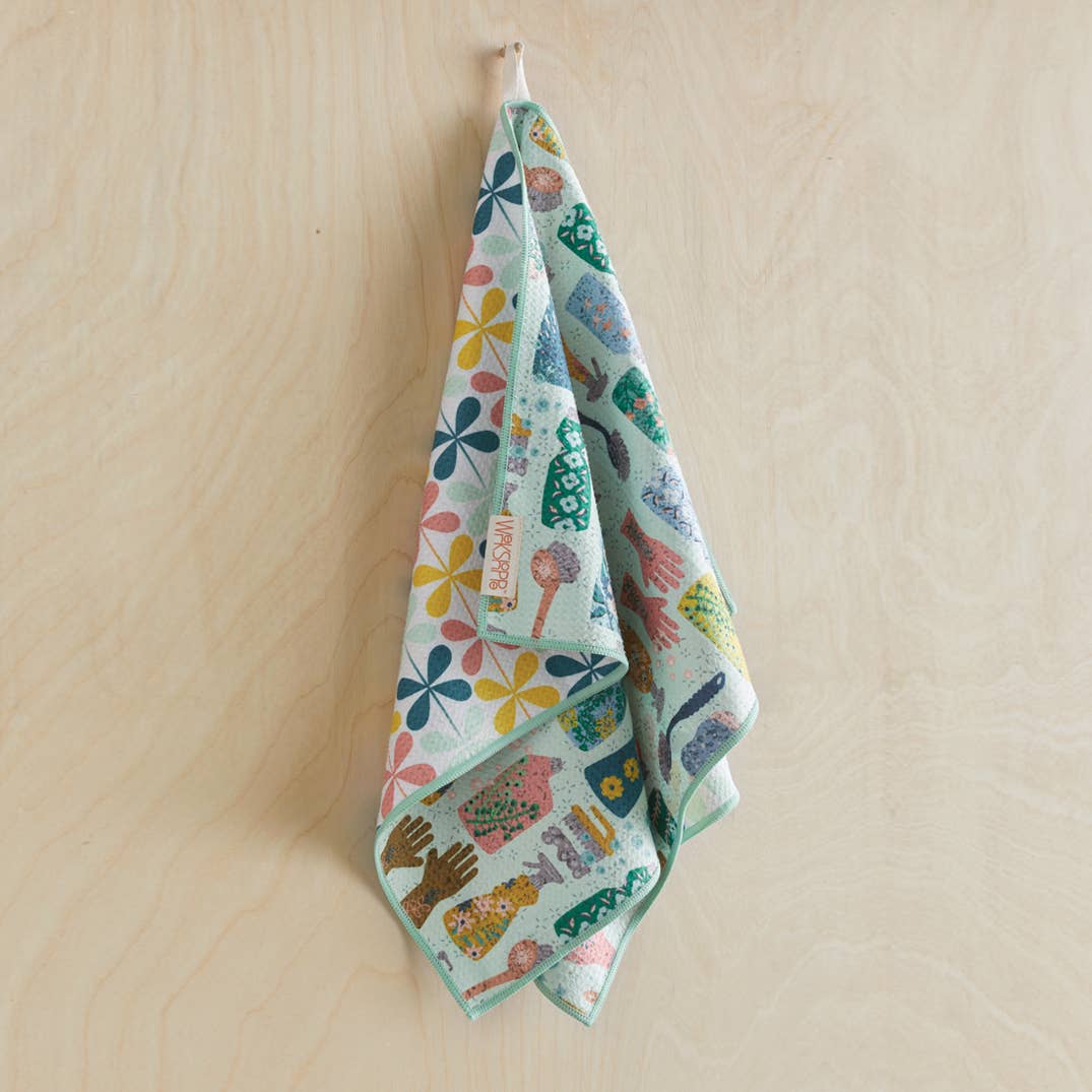 Cleaning Day | Microfiber Kitchen Dish Towel - The Preppy Bunny