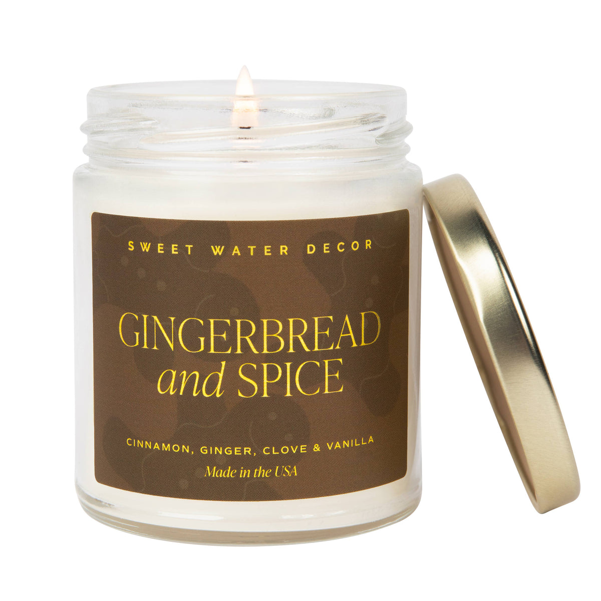 Gingerbread and Spice 9 oz Soy Candle - The Preppy Bunny