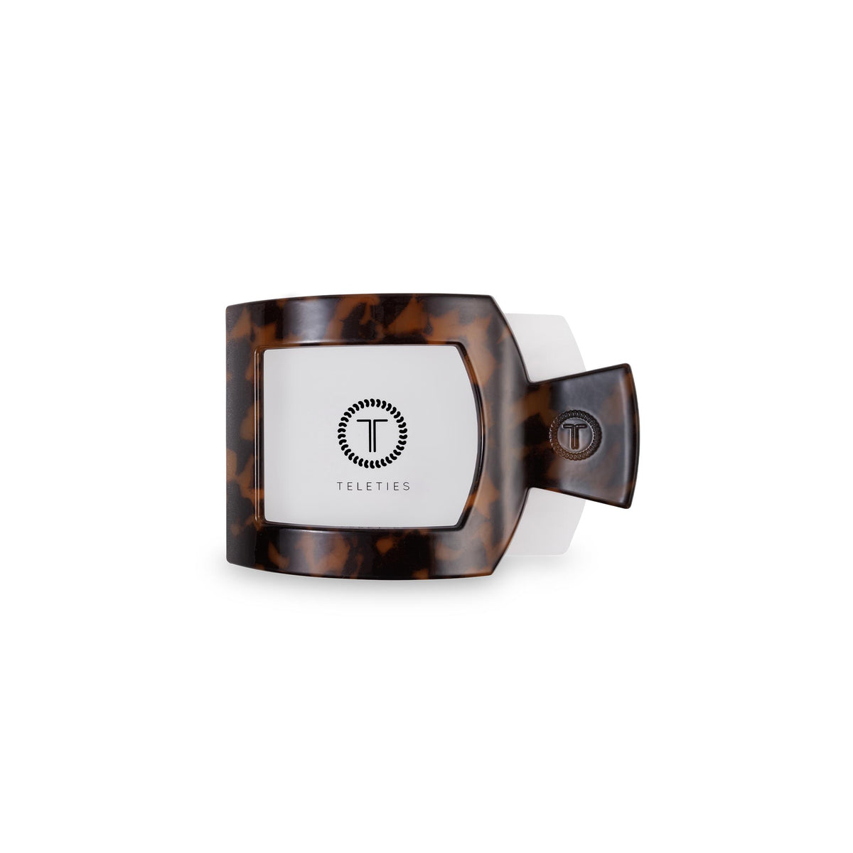 Square Flat Hair Clip | Small | Tortoise