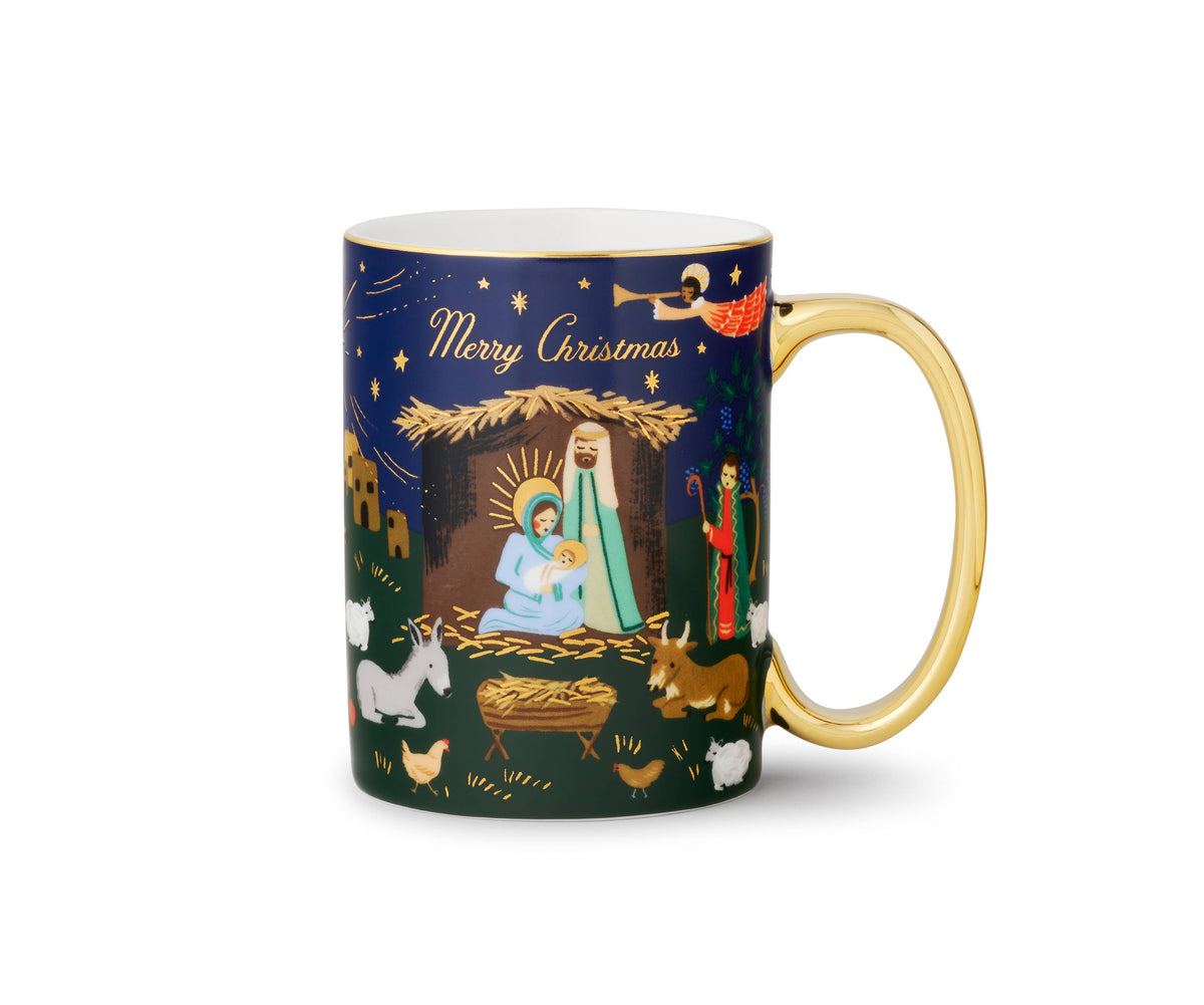 Nativity Scene Porcelain Mug