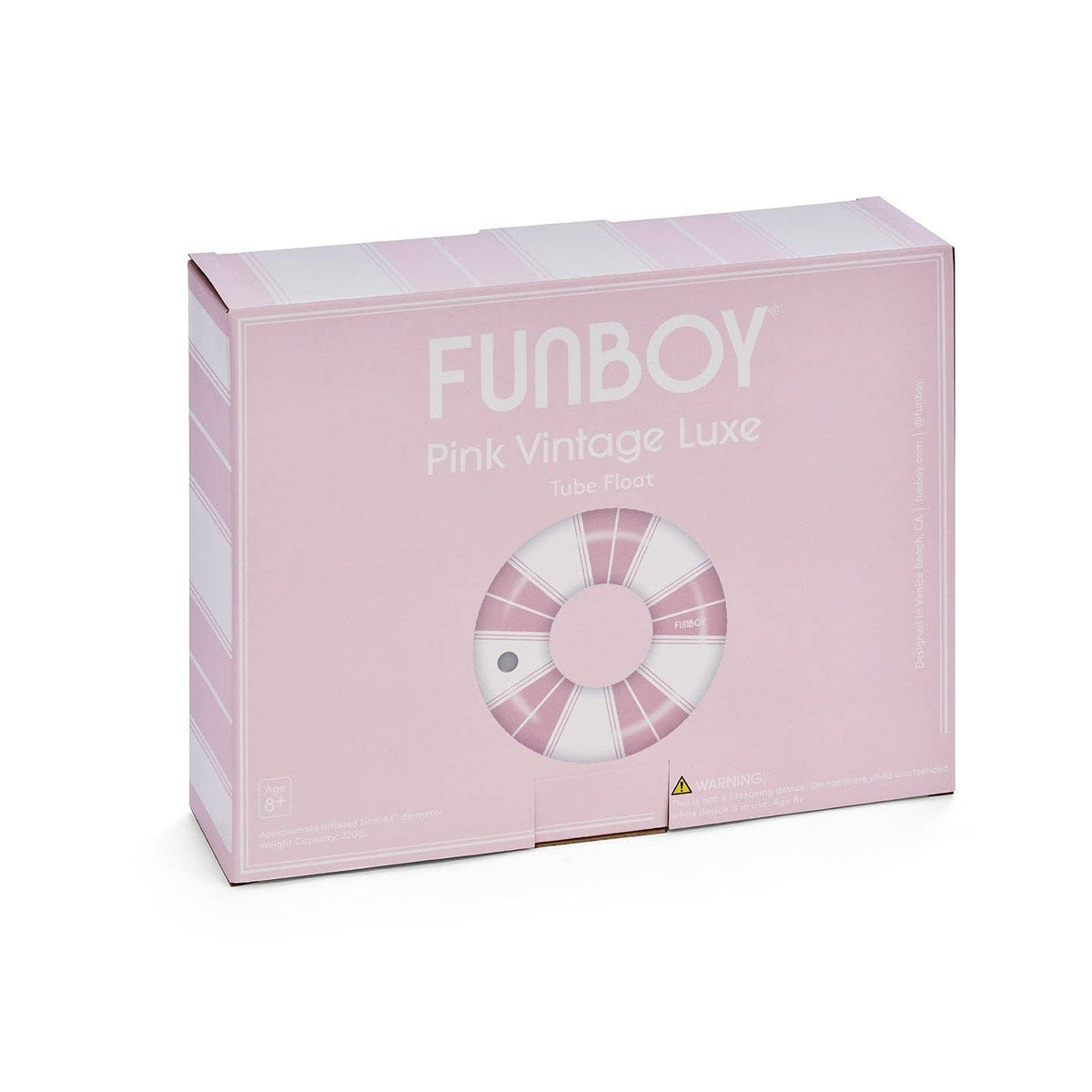 Vintage Lux Tube Float - Pink, 44&quot; - The Preppy Bunny