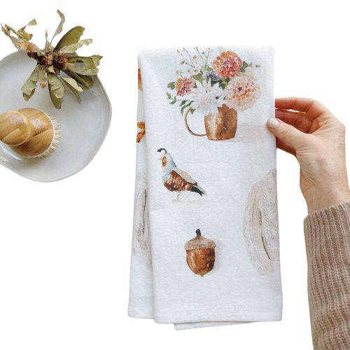 Autumn Tea Towel - The Preppy Bunny