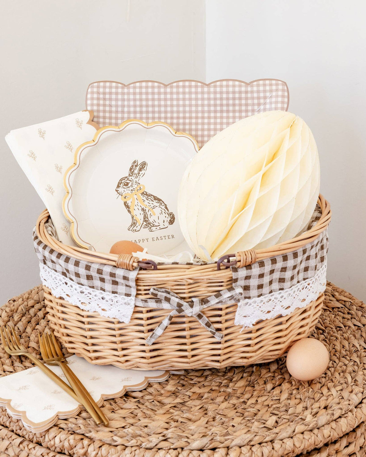 Happy Easter Bunny 8" Plates - The Preppy Bunny