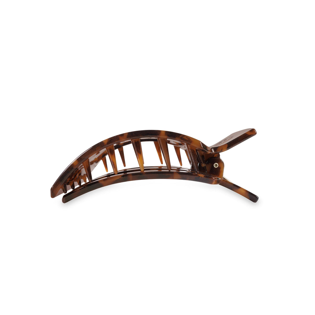 Square Flat Hair Clip | Medium | Tortoise