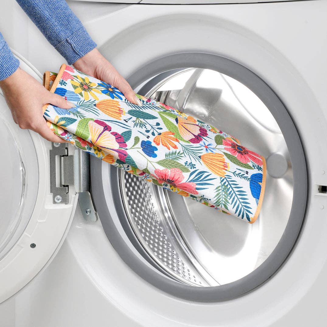 Field Of Flowers Microfiber Dish Drying Mats, Quick Drying - The Preppy Bunny