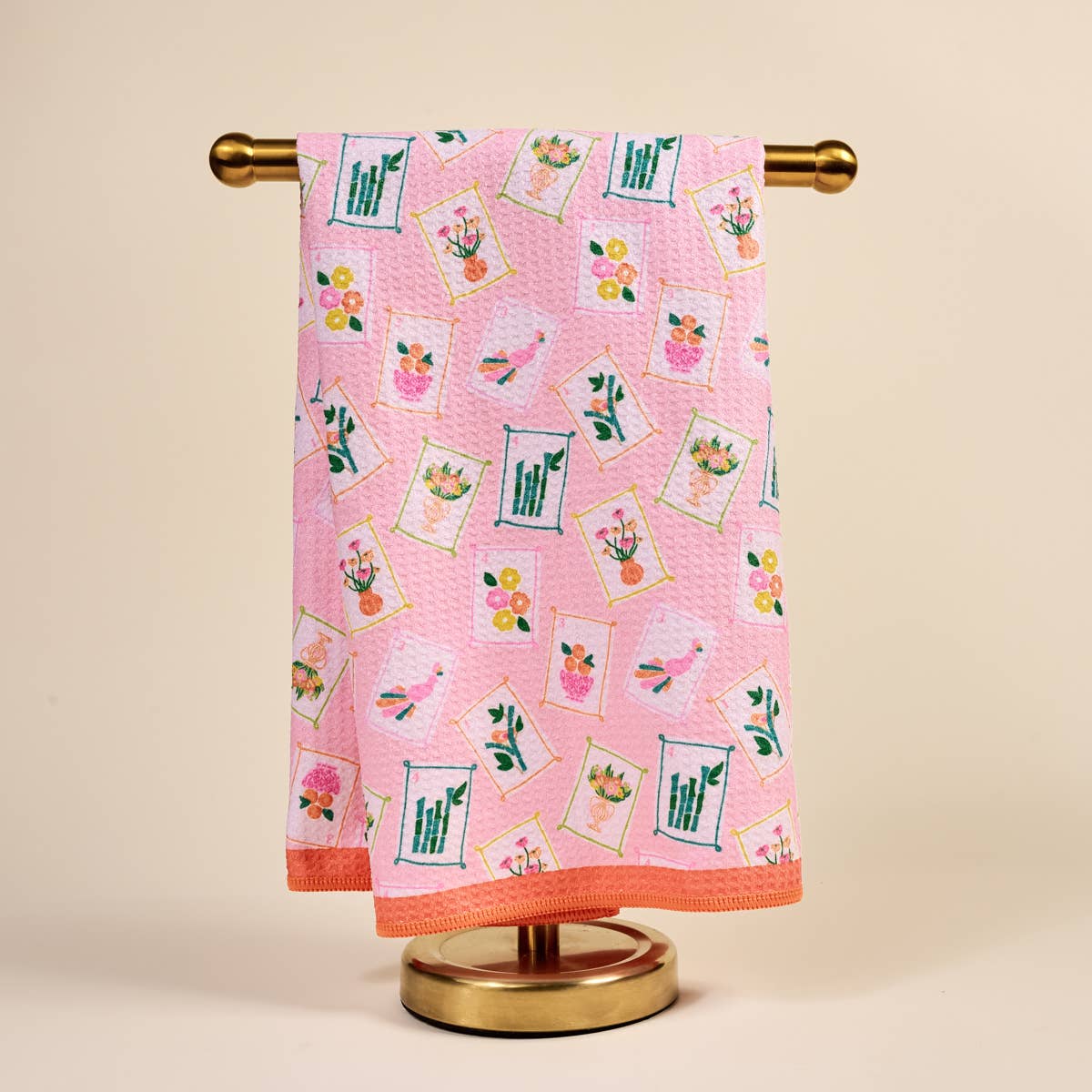 Waffle Tea Towel–It's Mahj Time - The Preppy Bunny