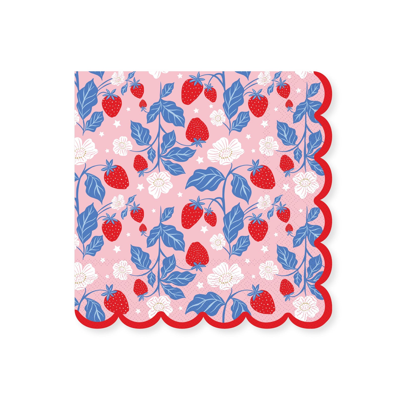 Sweet Strawberry Large Paper Napkins - The Preppy Bunny