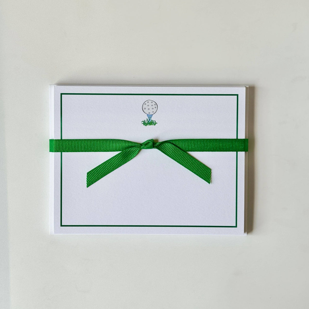 Golf Tee 24 - Flat Note Cards - The Preppy Bunny