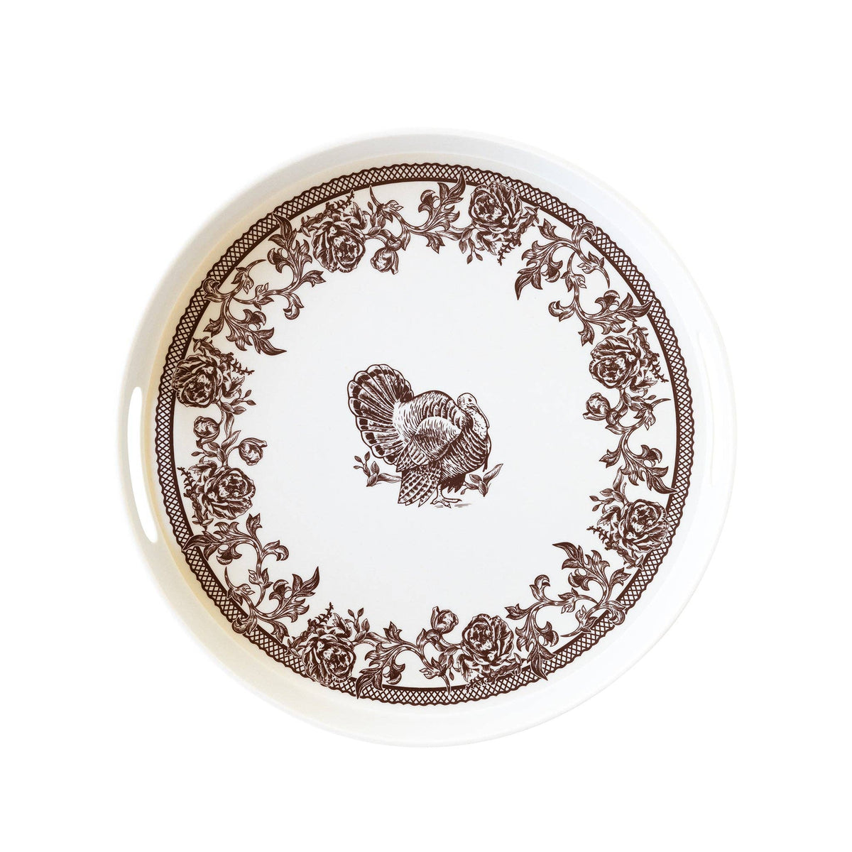 Turkey Reusable Bamboo Round Serving Tray - The Preppy Bunny