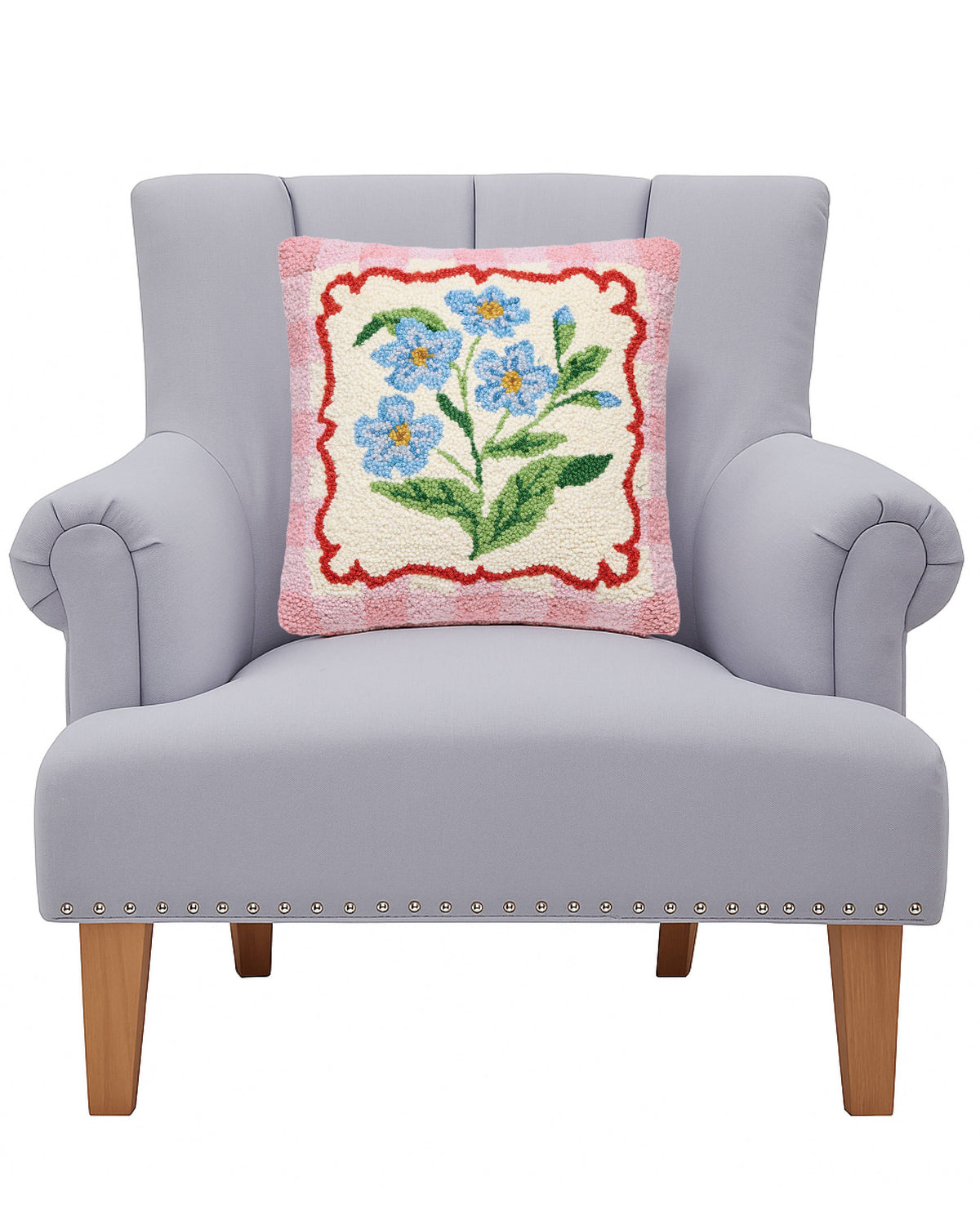 Flower with Frame Hook Pillow - The Preppy Bunny