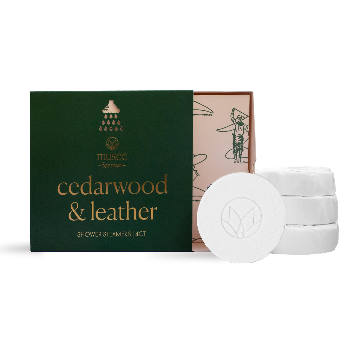 Cedarwood &amp; Leather Shower Steamers