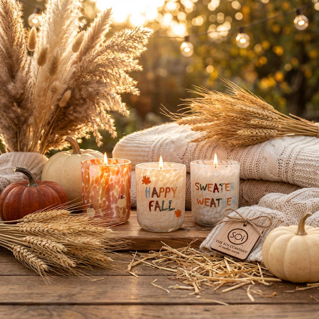 Happy Fall  12oz  Icon Candle