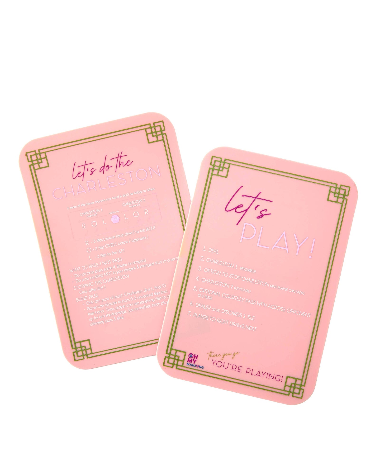 Coral Mahjong Shufflers - The Preppy Bunny