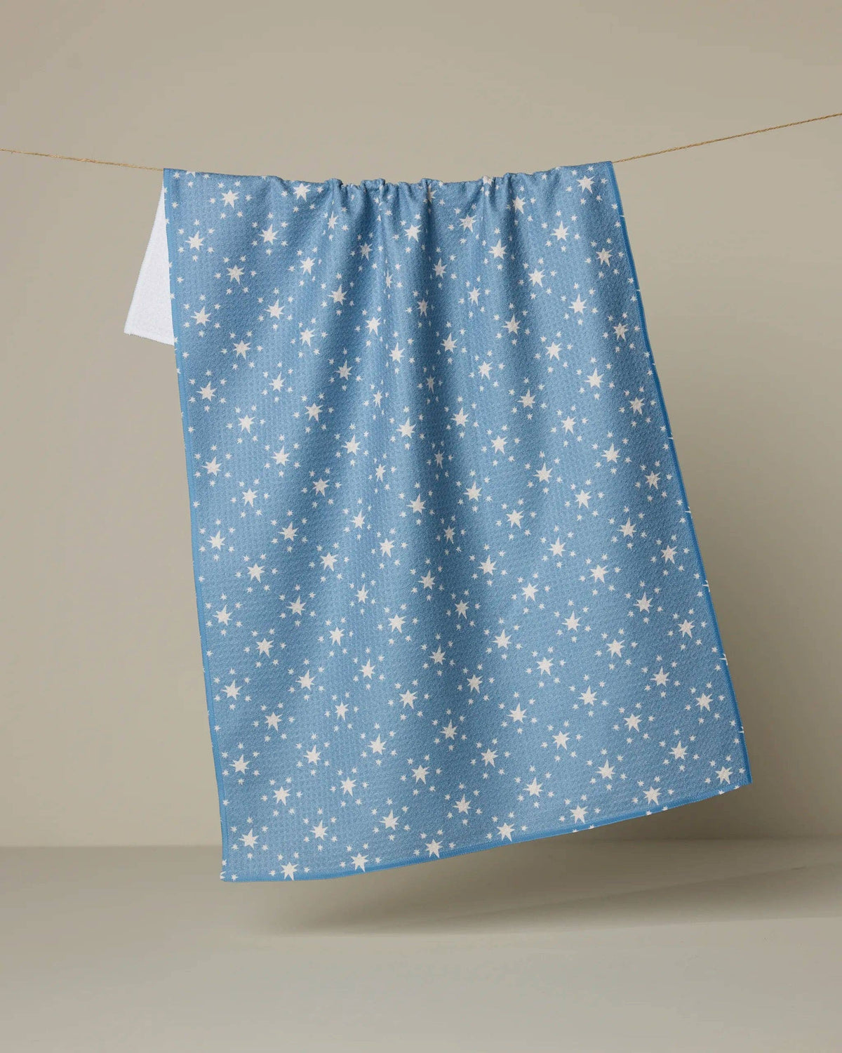 Freedom Blue Tea Towel by Geometry