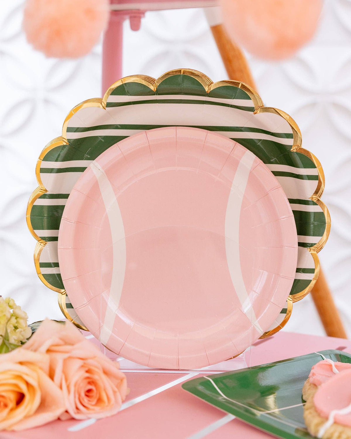 Tennis Ball Plates - The Preppy Bunny