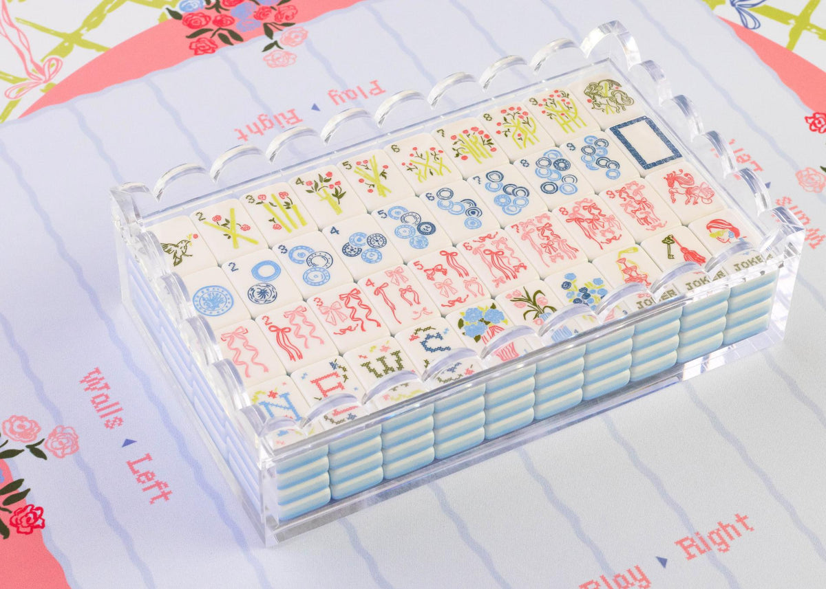 Lattice Mahjong Playing Mat - The Preppy Bunny
