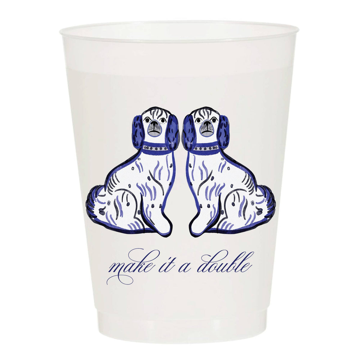 Make It A Double Watercolor Reusable Cups - Set of 10 - The Preppy Bunny