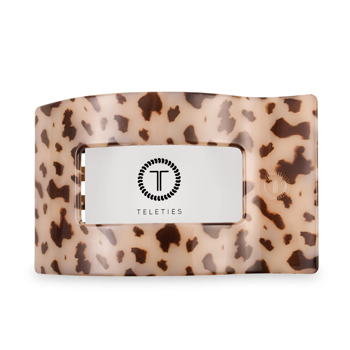Flat Rectangle Hair Clip | Large | Blonde Tortoise