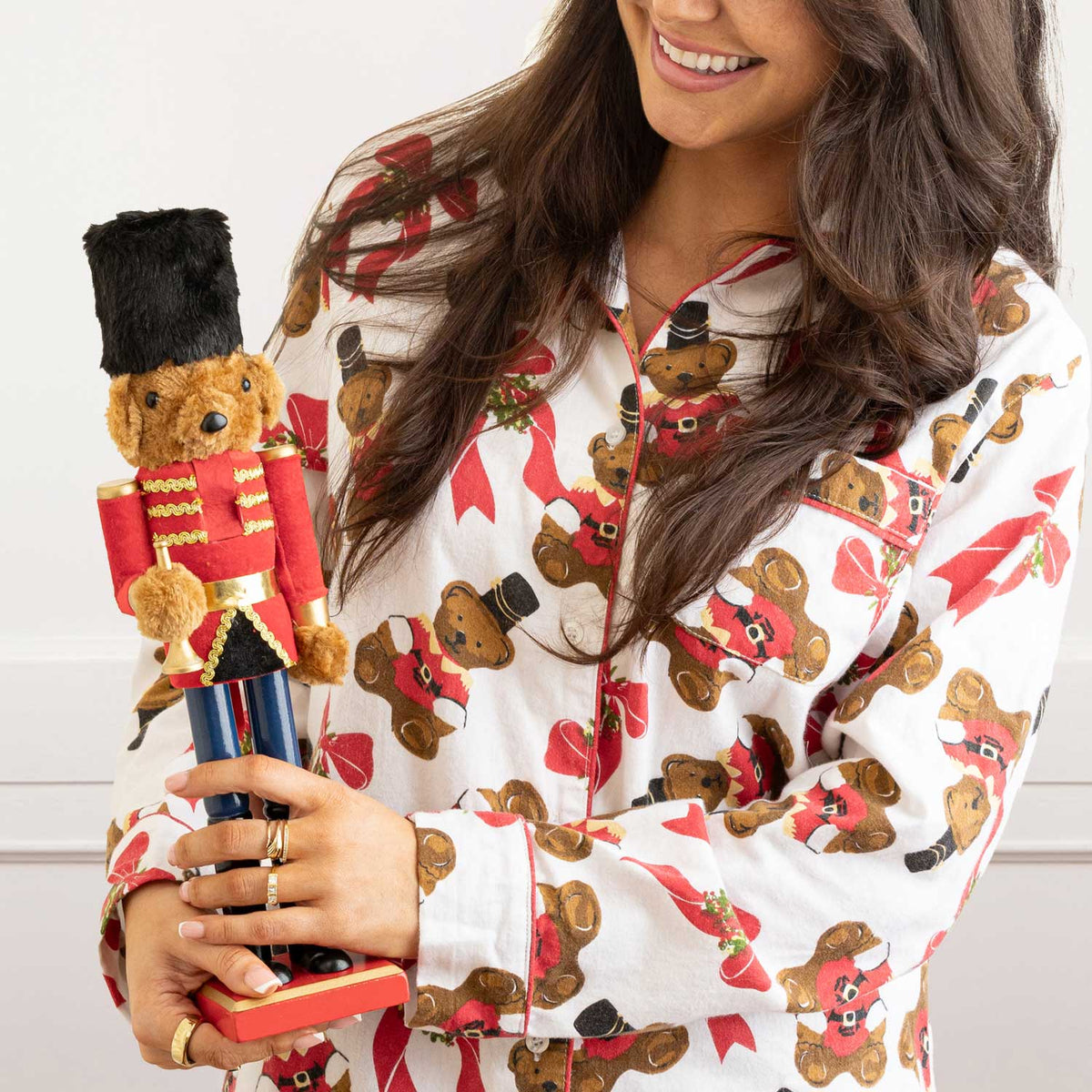 Teddies Flannel PJ Set - The Preppy Bunny