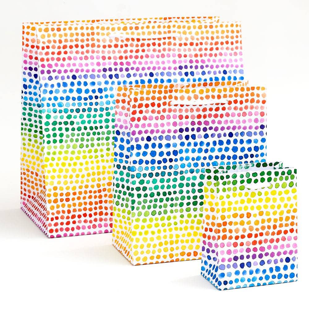 Rainbow Dots Gift Bag - The Preppy Bunny