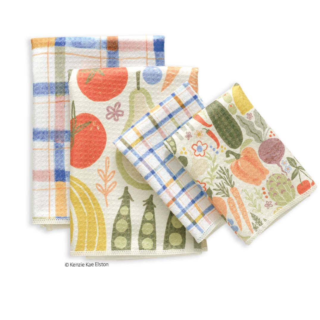 Farm Stand All Purpose Microfiber Towel Set - The Preppy Bunny