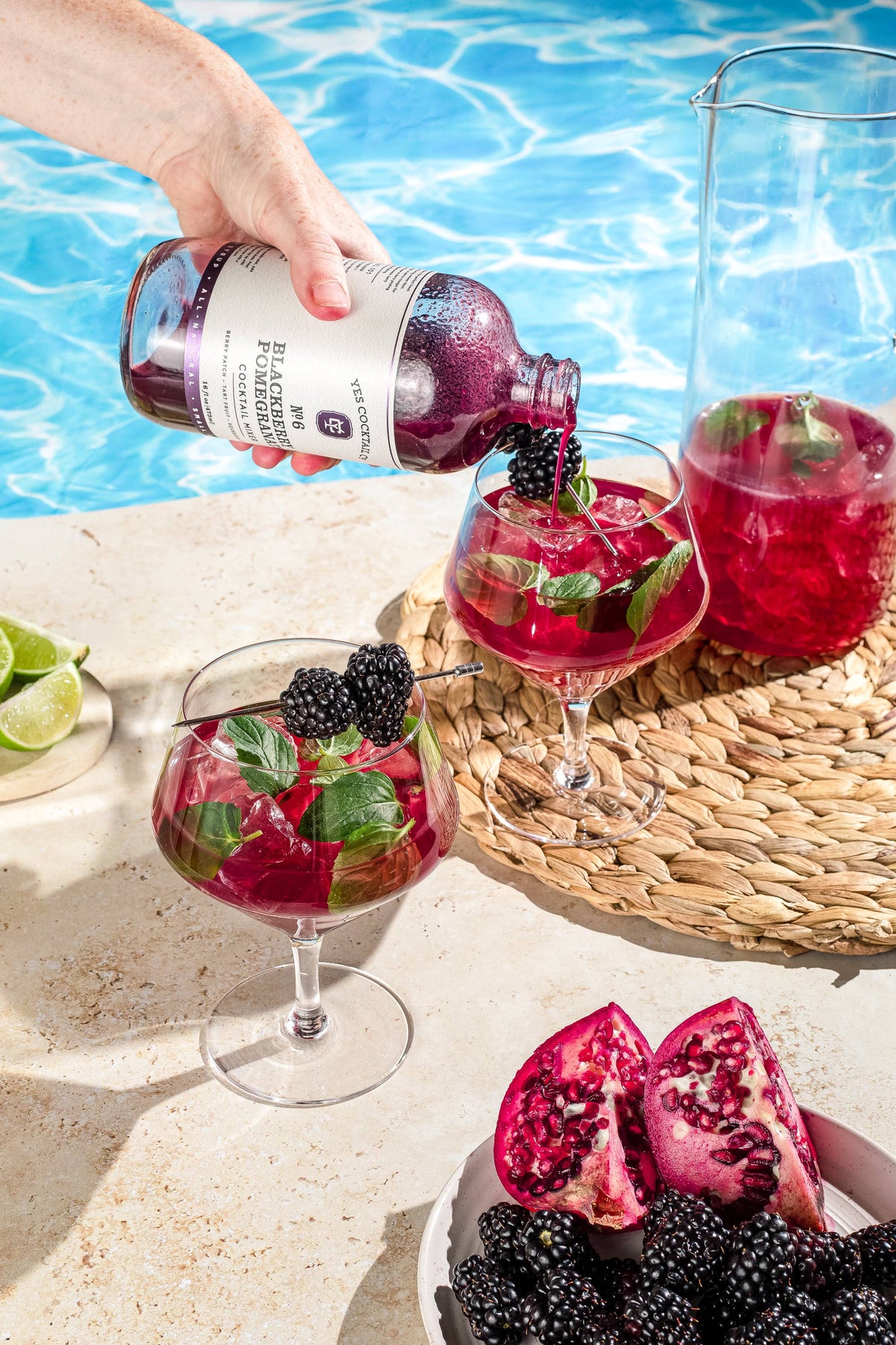Blackberry Pomegranate Cocktail Mixer - The Preppy Bunny