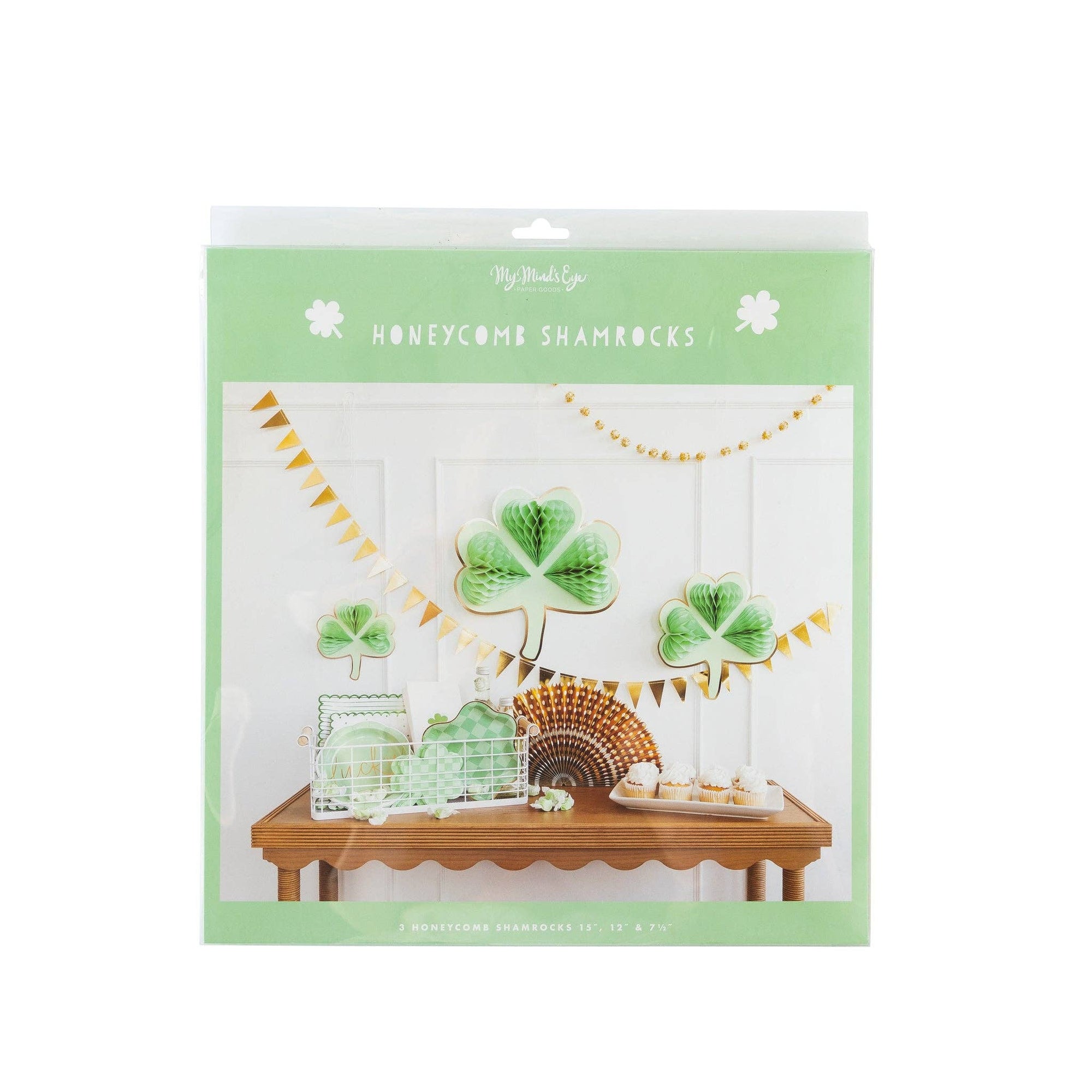 Hanging Shamrock Honeycomb - The Preppy Bunny