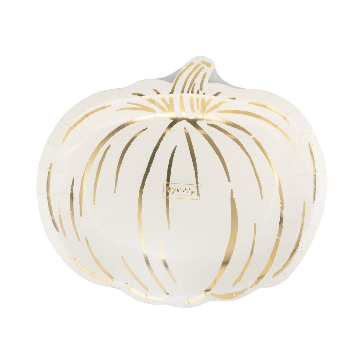 Cream Pumpkin Shaped Plate
