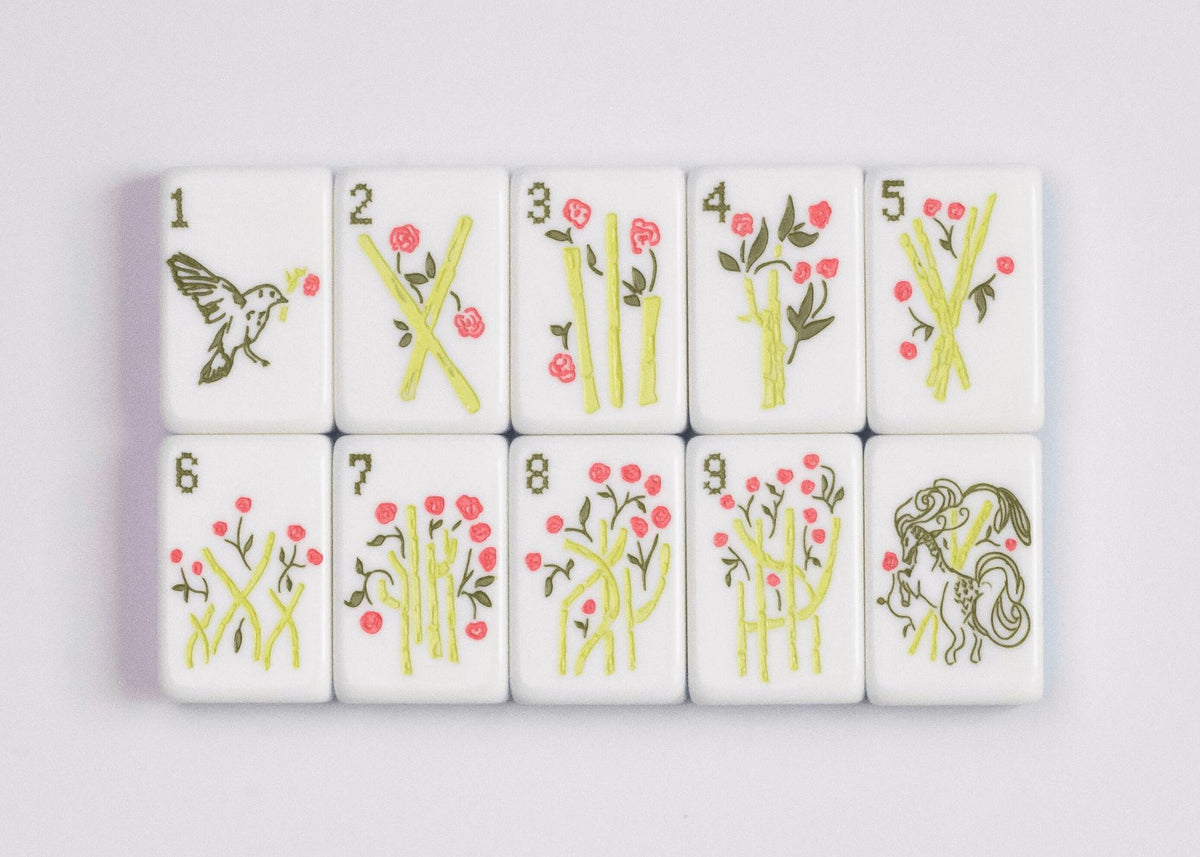 Miss Darling Mahjong Tile Set by Miss Mahjong - The Preppy Bunny