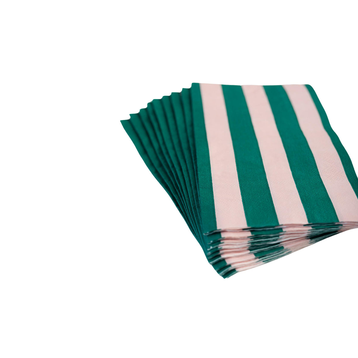 PINK &amp; GREEN SIGNATURE CABANA STRIPE GUEST TOWELS