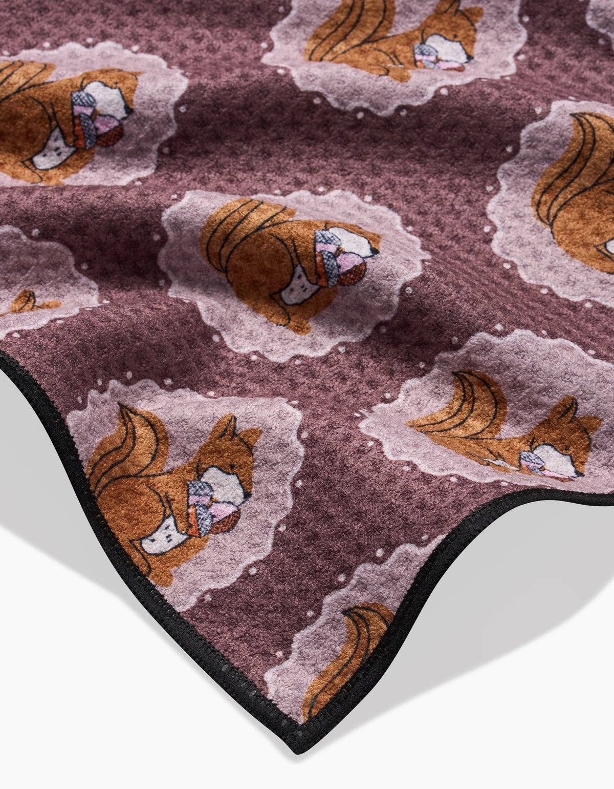 Squirrels Brown Paw Towel by Geometry