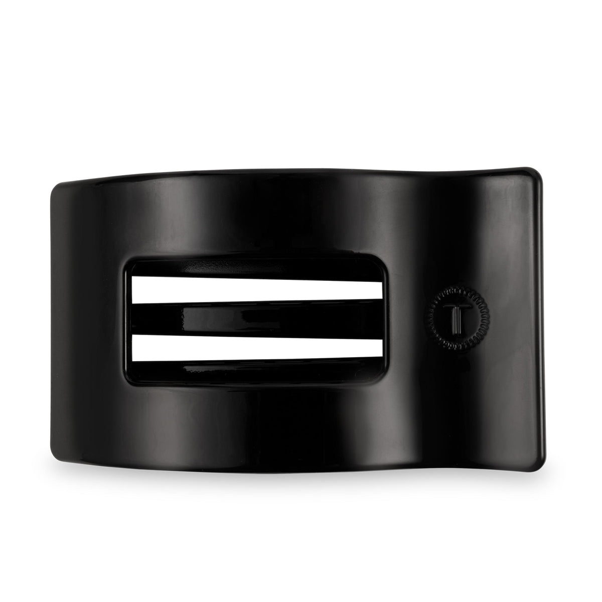 Flat Rectangle Hair Clip | Large | Jet Black