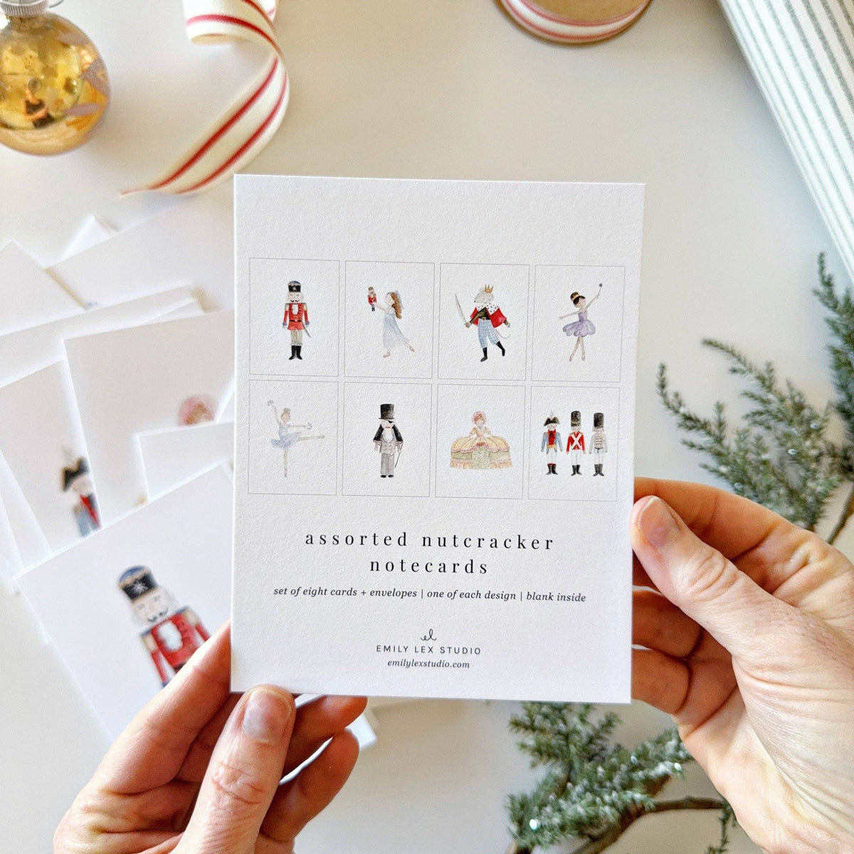 Nutcracker Assorted Notecard Set - The Preppy Bunny