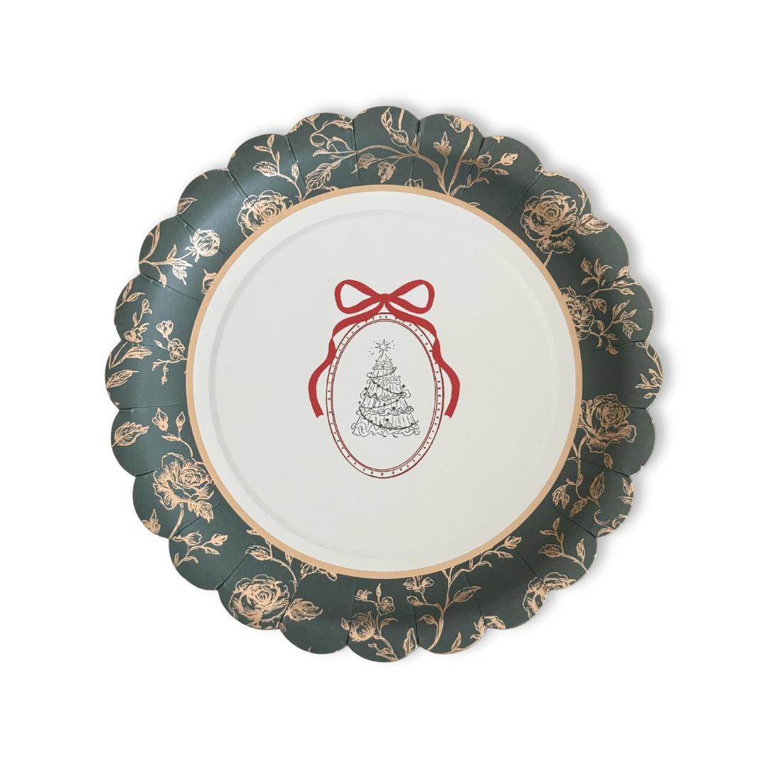 Hearth & Holly Vintage Floral Paper Dessert Plates (12pcs) - The Preppy Bunny