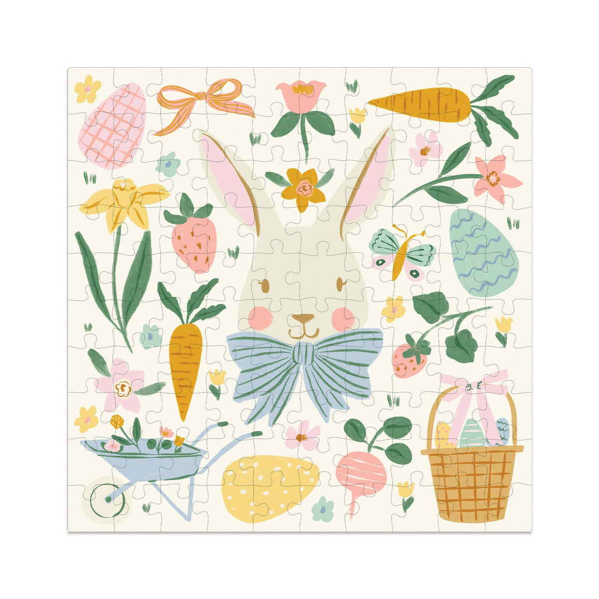 Easter Puzzle - 100 pieces - The Preppy Bunny