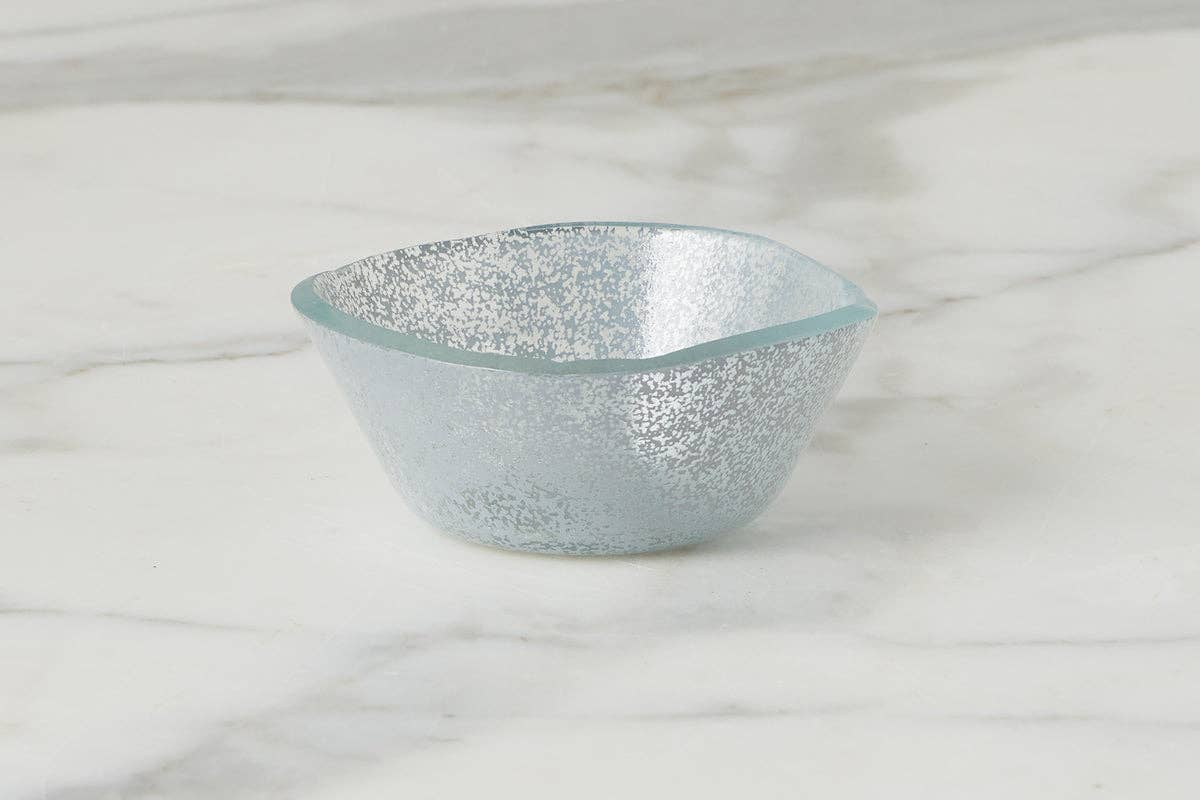 Glass Mini Round Dipping/Condiment Bowl in Grey - The Preppy Bunny