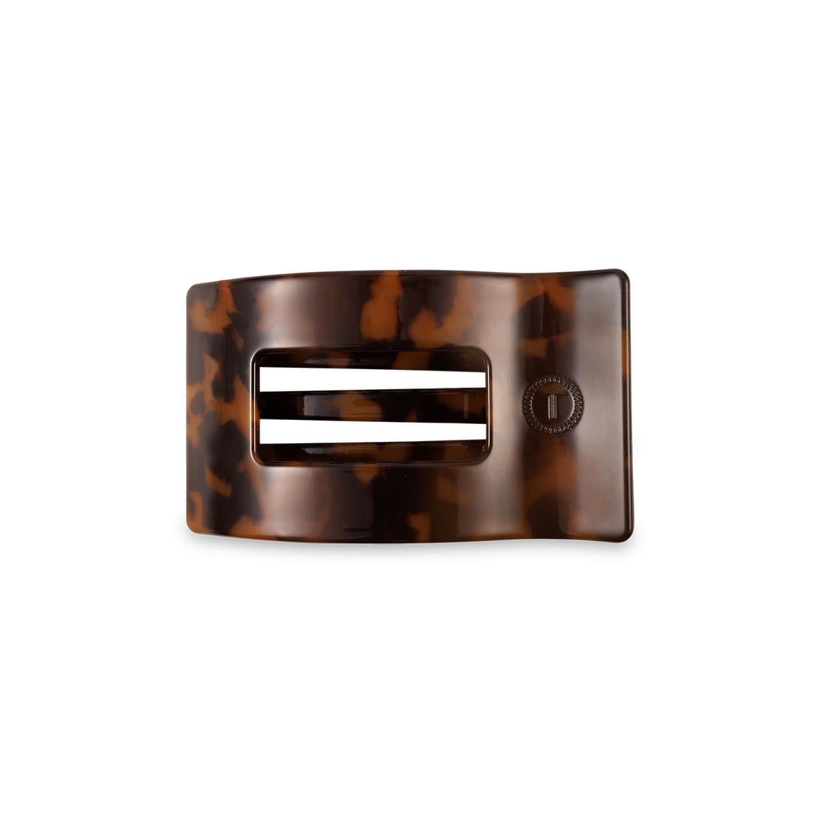 Flat Rectangle Hair Clip | Small | Tortoise
