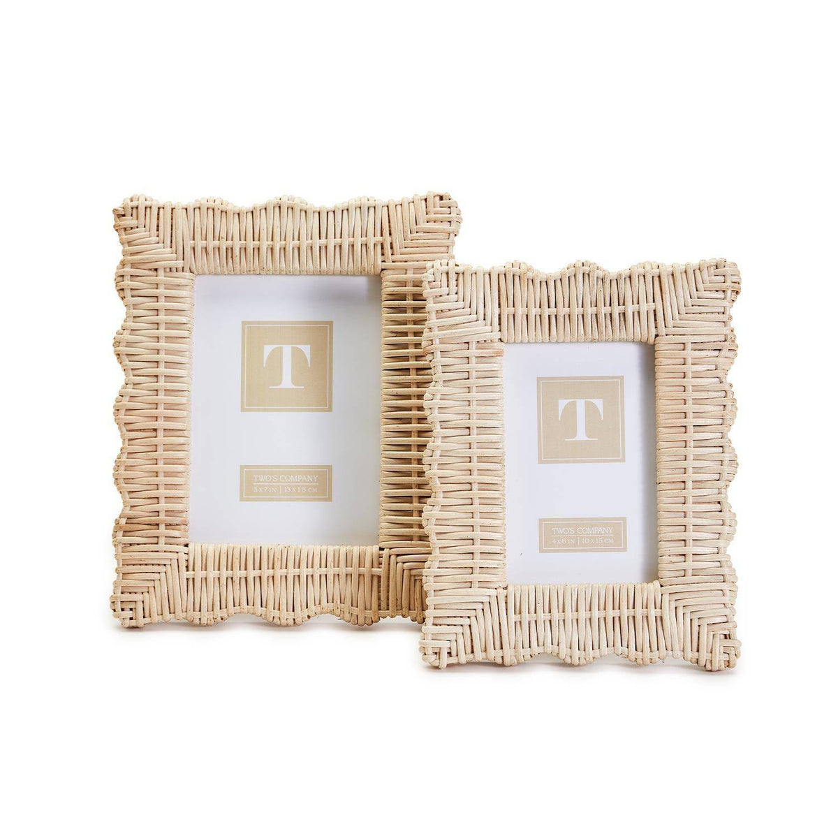 Wicker Weave Picture Frame - 2 sizes available - The Preppy Bunny