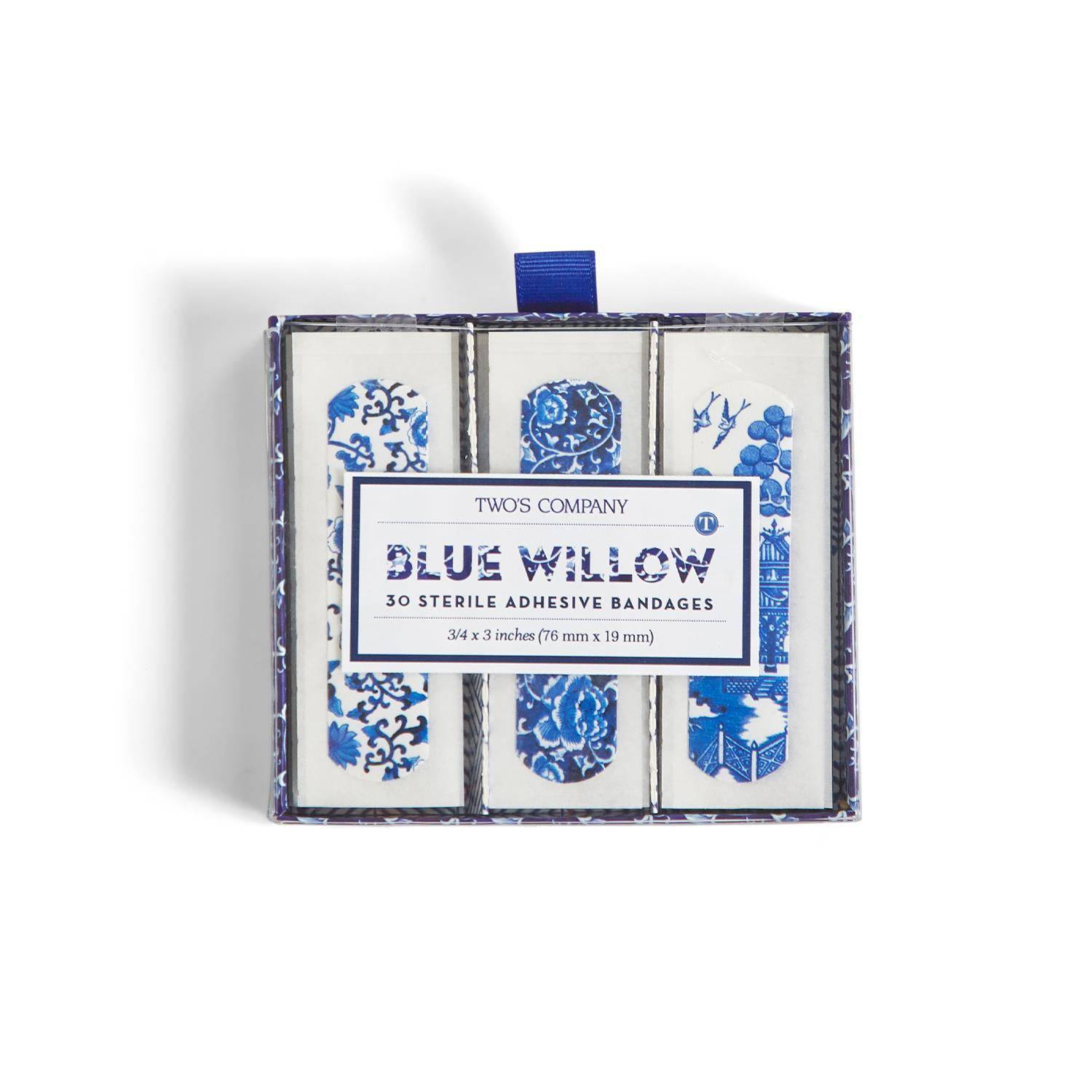 Blue Willow 30 Pc Bandages in Gift Box - 3 Colorations / Patterns - Plastic - The Preppy Bunny