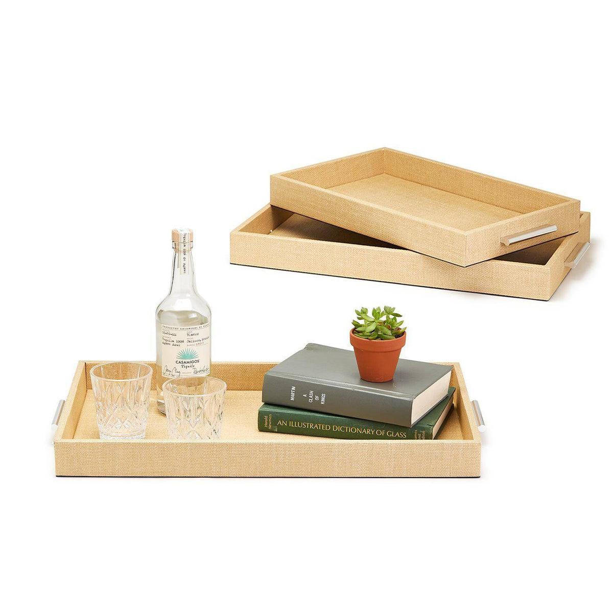 Terra Cane Gallery Trays - 3 sizes available - The Preppy Bunny