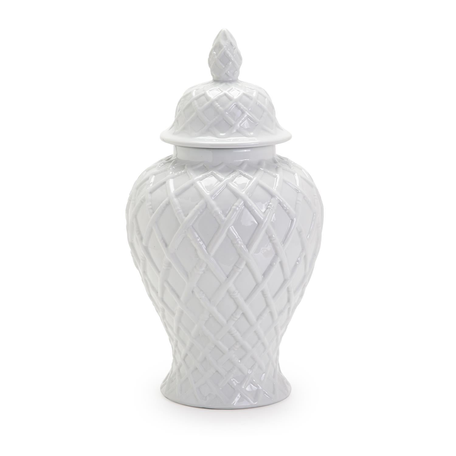 Bamboo Fretwork Ginger Jar - The Preppy Bunny