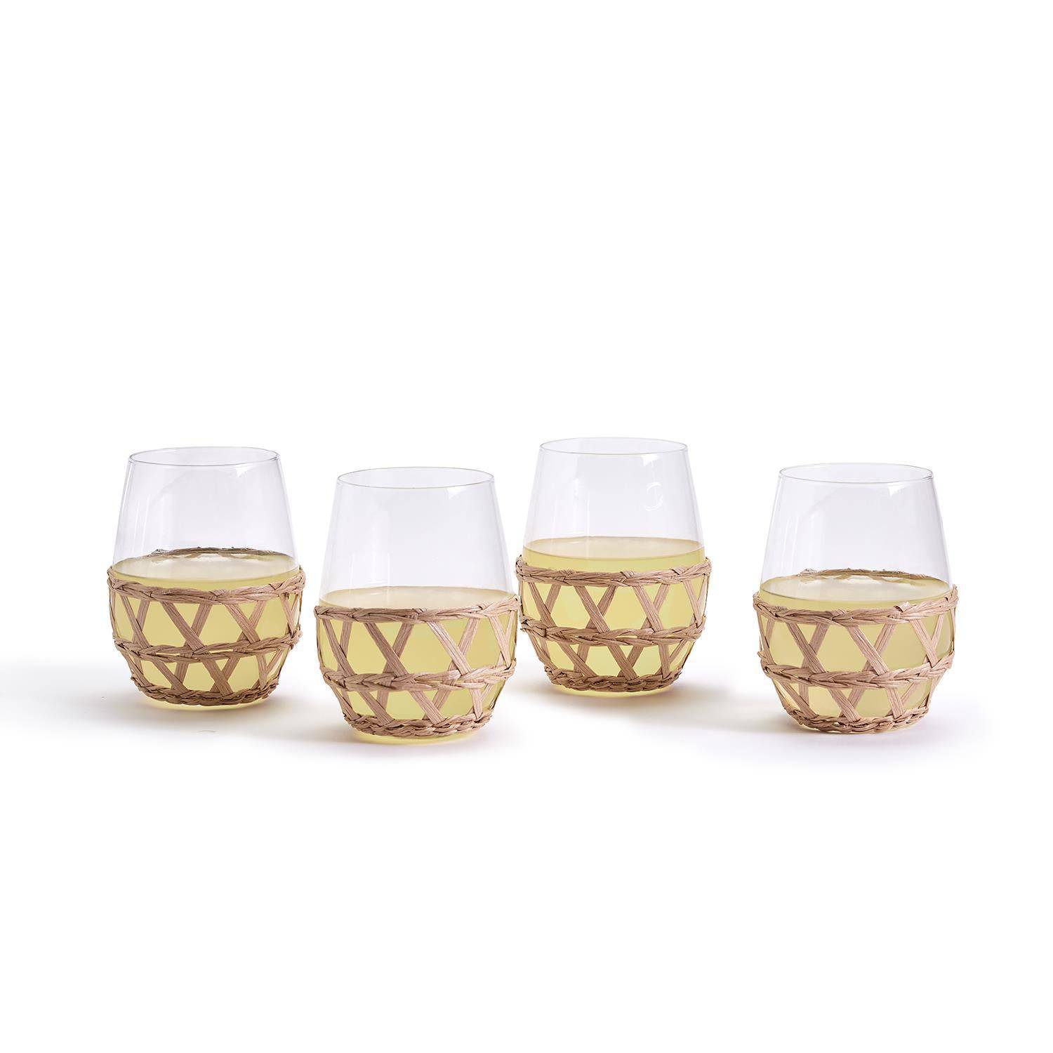 Lattice Stemless Wine Glass - The Preppy Bunny