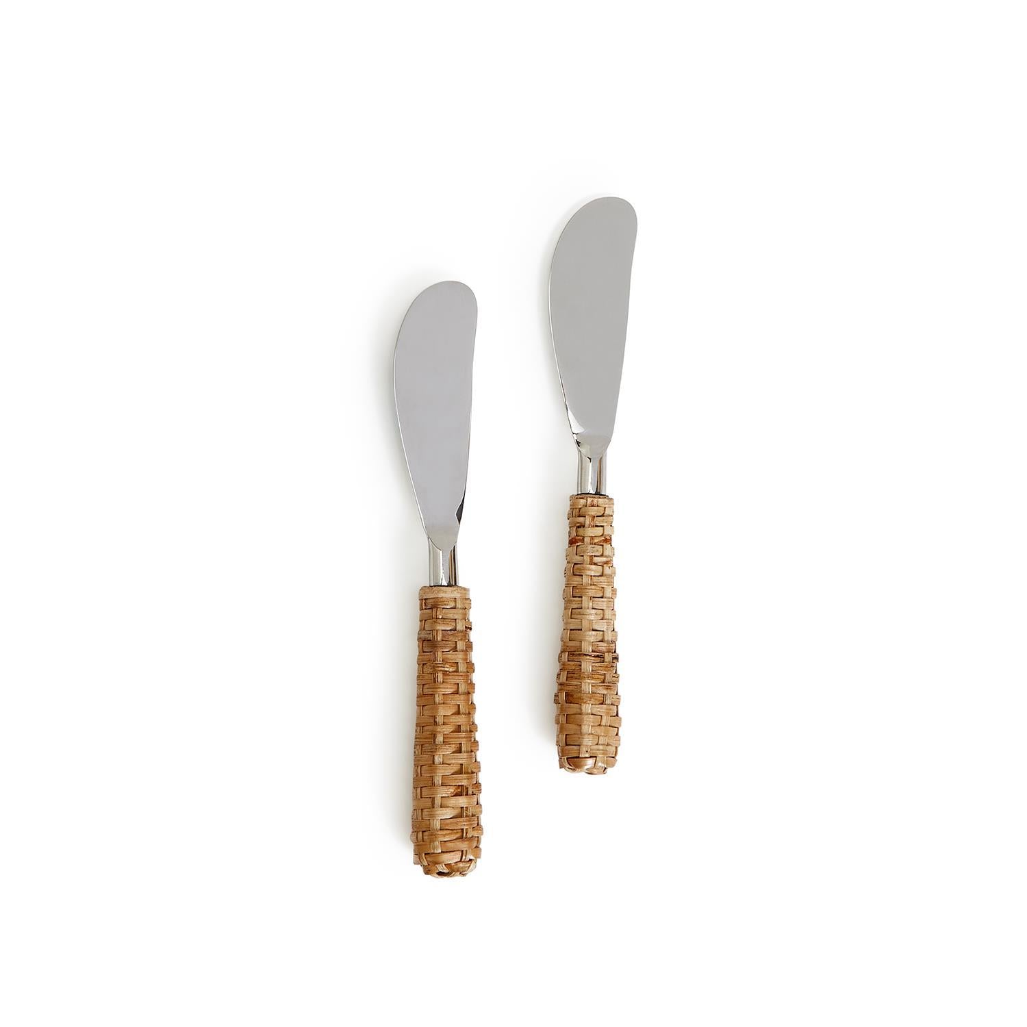 Wicker Set of 2 Spreaders - The Preppy Bunny