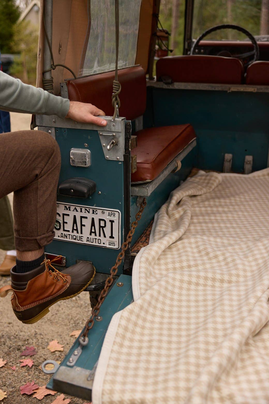 Houndstooth Wheat Blanket