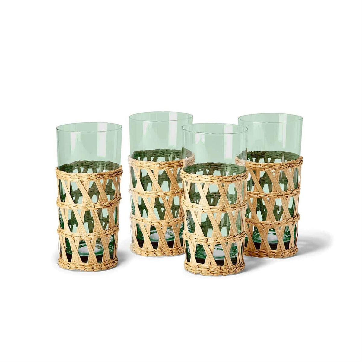 Countryside Hand Woven Lattice Old Fashioned &amp; Highball Glass - The Preppy Bunny