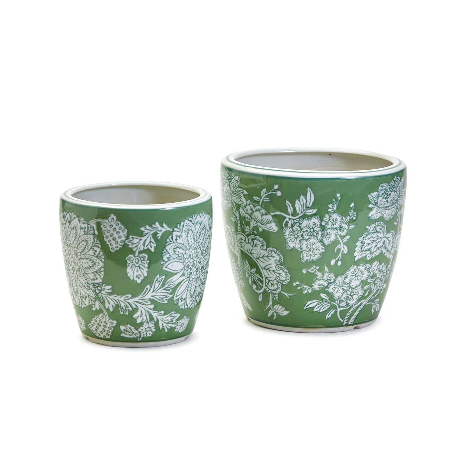 Countryside Hand-Painted Cachepots - Porcelain - The Preppy Bunny