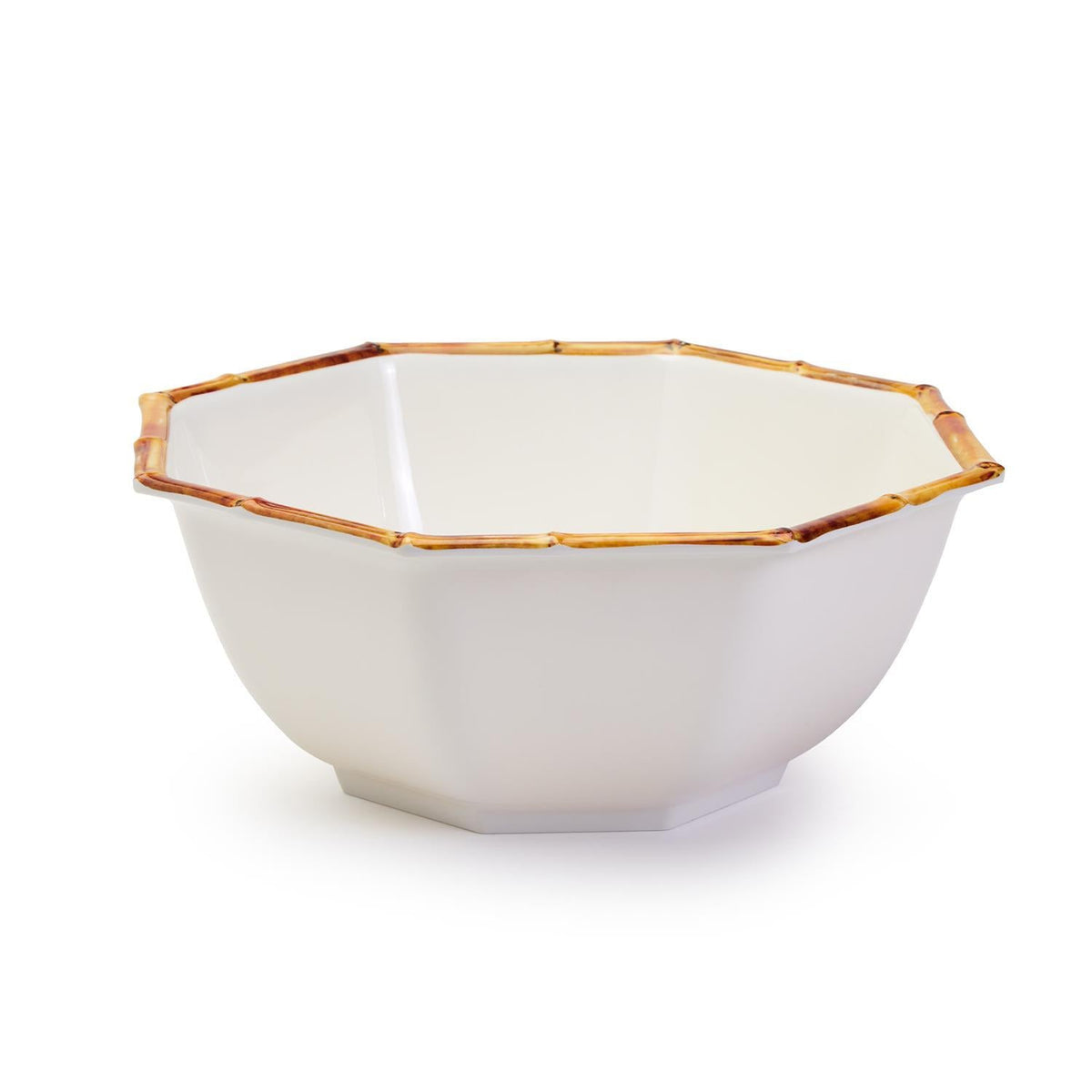 Bamboo Octagonal Serving Bowl - The Preppy Bunny
